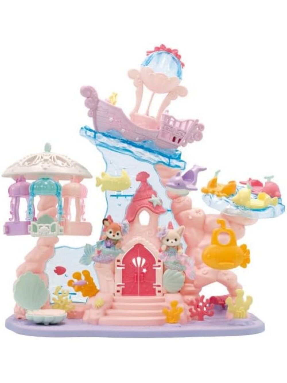 Adorable Baby Mermaid Castle Playset - Calico Land Amusement Series Fun